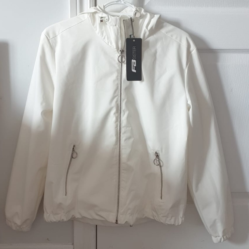 White Bomber Jacket